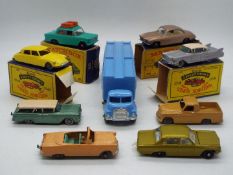 Matchbox, Lesney, Moko - A collection of nine Matchbox Regular Wheels, four of which are boxed.