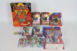 A collection of Mattel - Yu-Gi-Oh! Collectible cards - Hexors and figures.