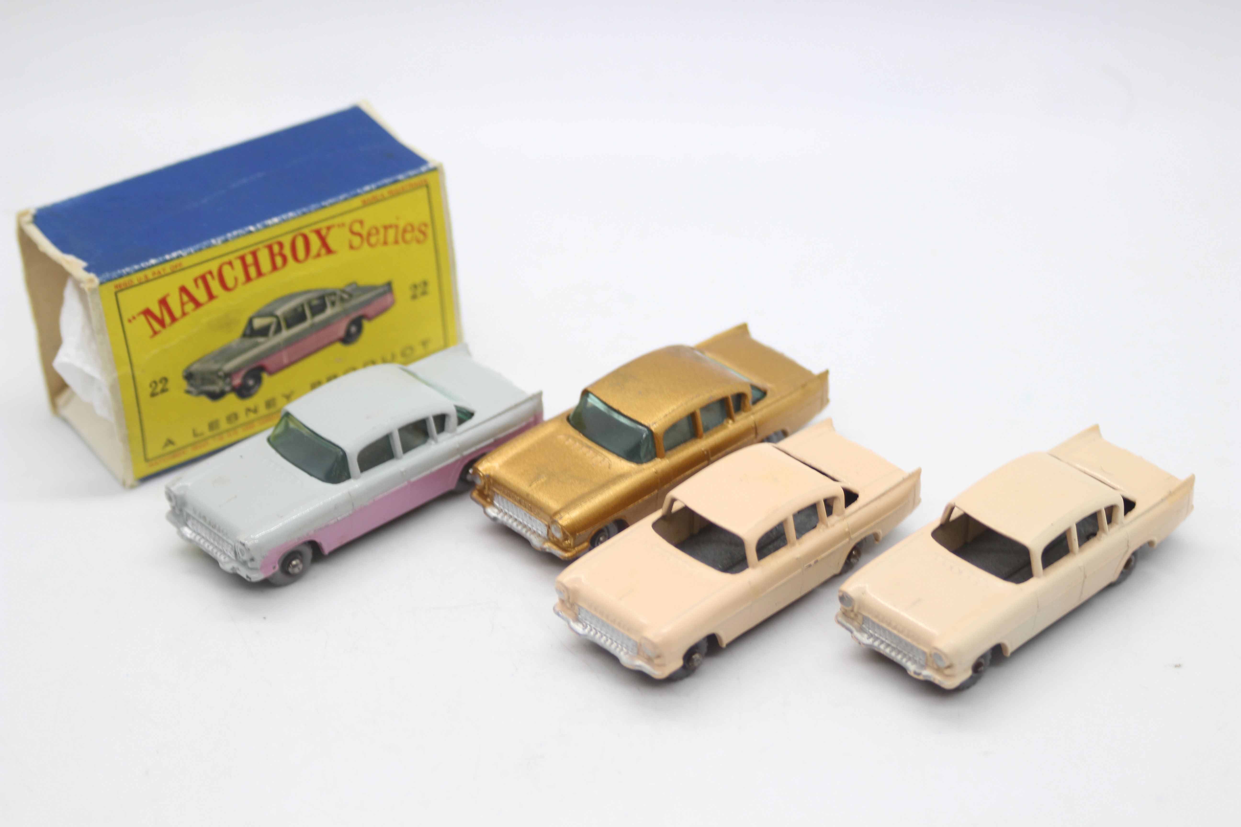 Matchbox, Lesney, Moko - A collection of four Matchbox Regular Wheels #22 Vauxhall Cresta.