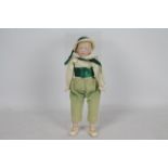 Gebruder Heubach - A reproduction Gebruder Heubach bisque character boy doll,
