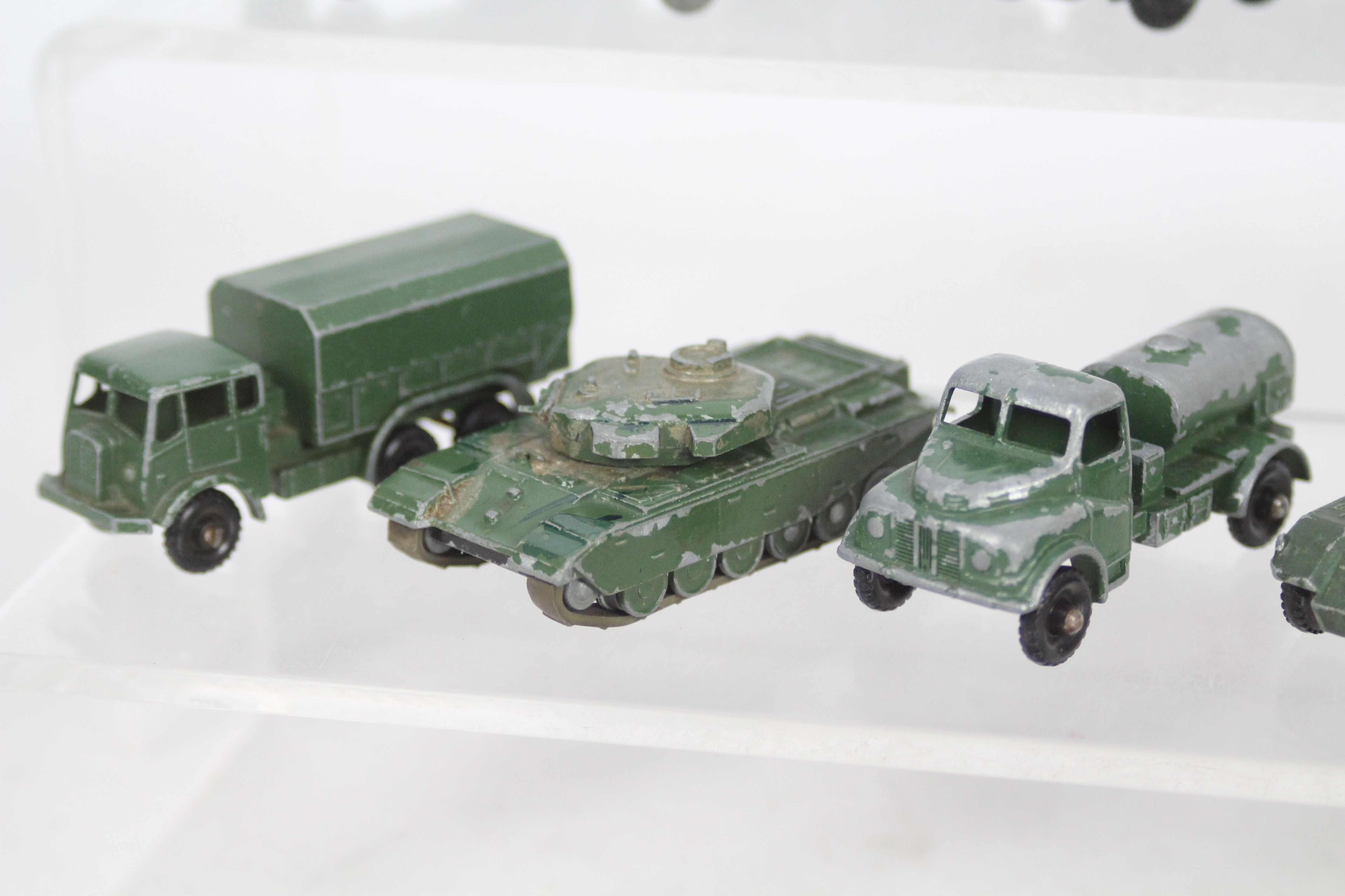 Matchbox - 12 x unboxed military models including Scammell Breakdown Truck # 64, - Image 4 of 6