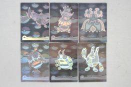 Pokemon - A sought after set of 6 x Pokemon The Movie 2000 First Appearance Hologram Cards.