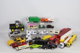 Bruder, Lion Car, Buddy L, Corgi, Other - A collection of unboxed diecast,