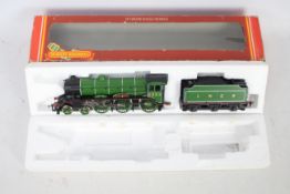 Hornby - A boxed OO Gauge 4-6-0 loco named Manchester United operating number 2862 in LNER green