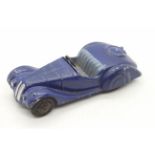 Dinky - A rare 1946 issue Frazer-Nash BMW in dark blue with light blue seats,