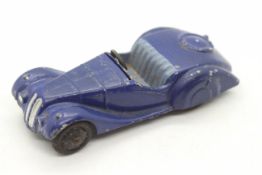 Dinky - A rare 1946 issue Frazer-Nash BMW in dark blue with light blue seats,