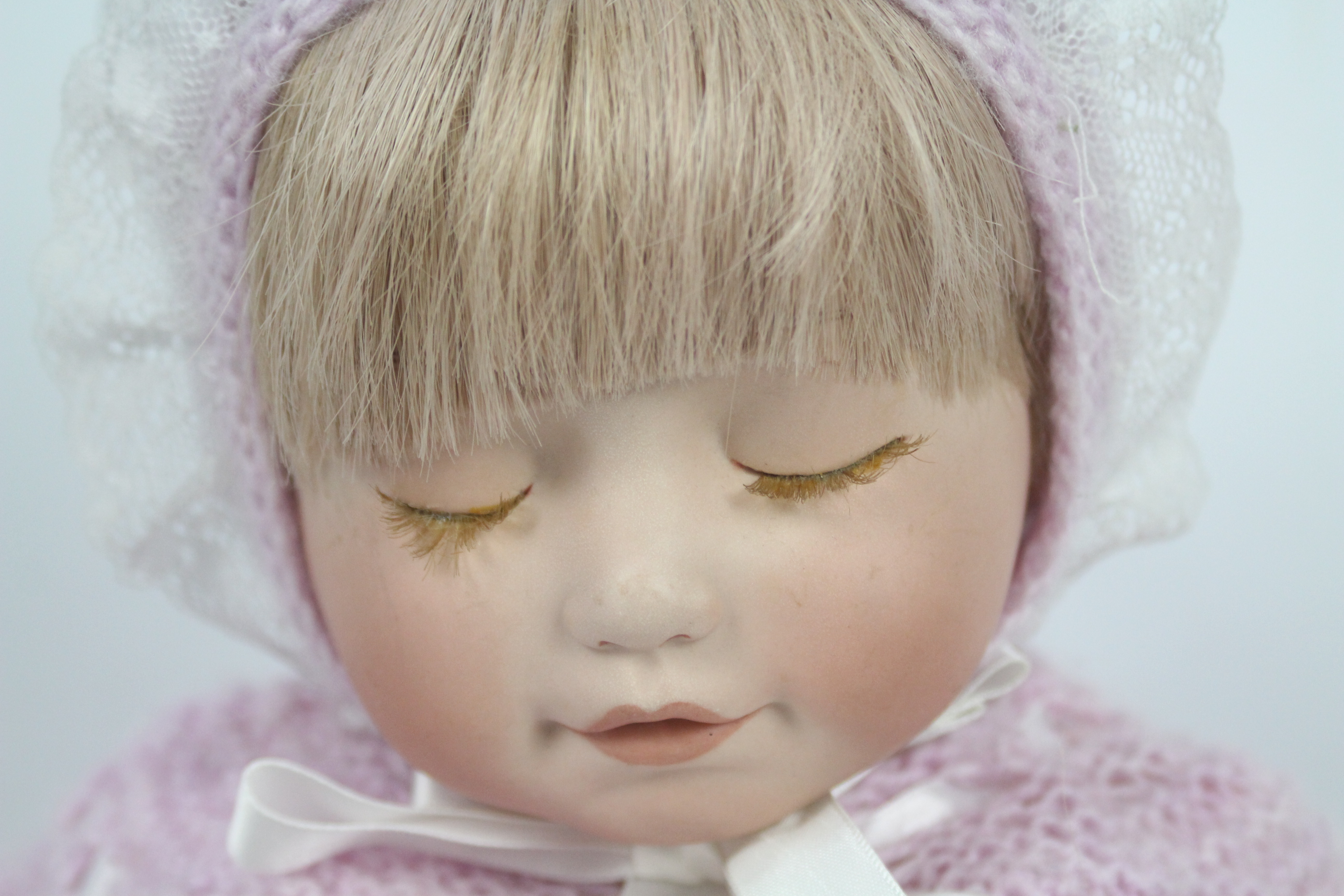 Byron - A Byron BCC104 weighted baby doll 'Sleeping Angel'. - Image 2 of 8