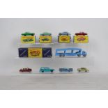 Matchbox, Lesney, Moko - A group of nine Matchbox Regular Wheels diecast model vehicles.