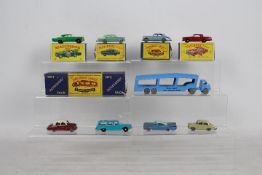 Matchbox, Lesney, Moko - A group of nine Matchbox Regular Wheels diecast model vehicles.