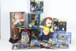 A large collection of Wallace & Gromit collectible figures to include: Wallace, Gromit, Hutch,
