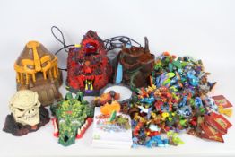 A large collection of Mighty Max - Gormiti - Skylander figures / playsets / cards / Wii Games.