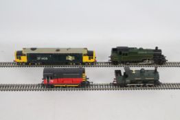 Hornby - Lima - 4 unboxed OO Gauge locos, a Class 37 Diesel Electric, a Class 08 Diesel Shunter,