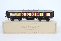 Darstaed - A boxed Darstaed 'Trains De Luxe' O Gauge tinplate 'Golden Arrow' Pullman Kitchen 1st