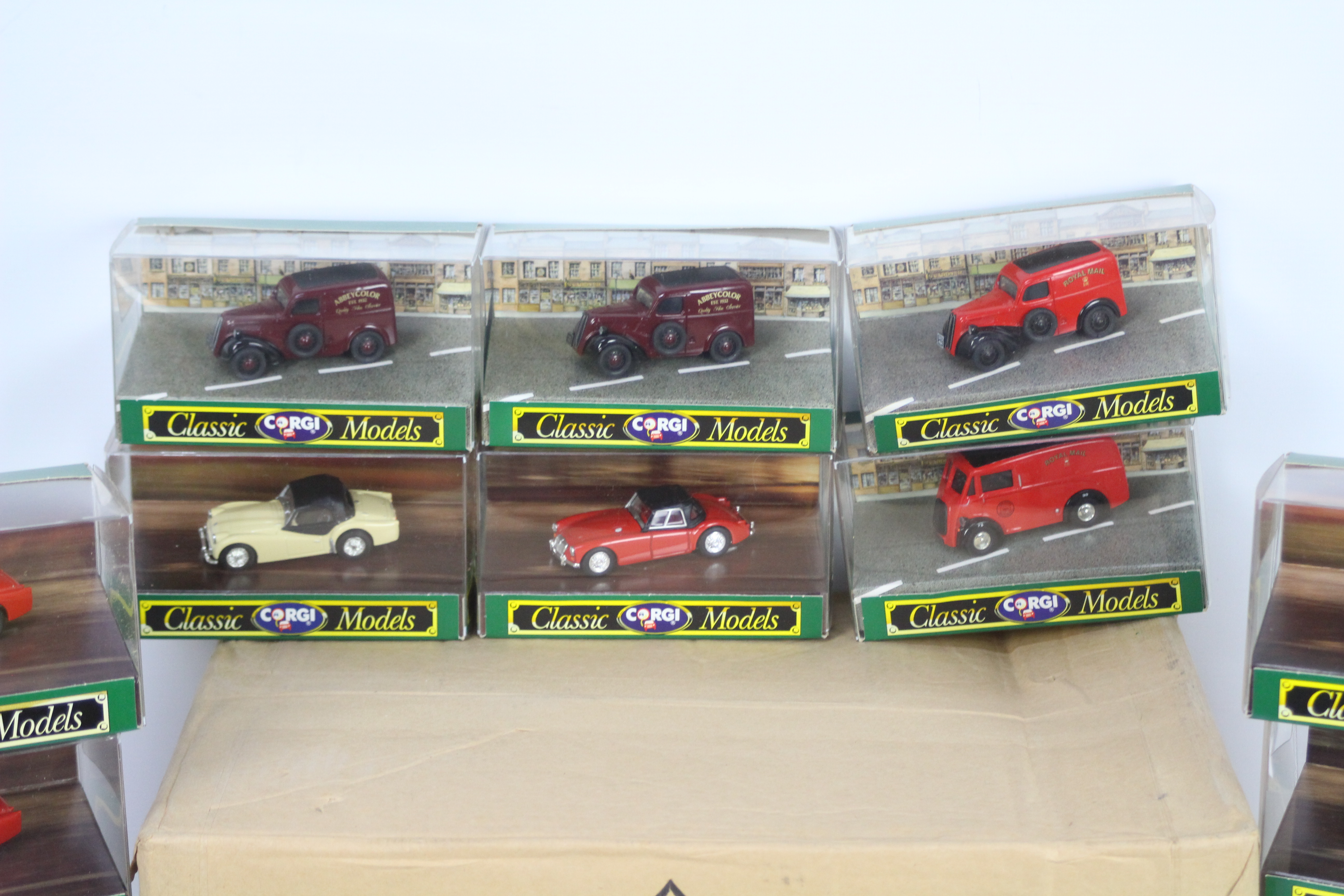 Corgi - 14 x Corgi Classic models including 6 x Triumph TR3A models, a Porsche 356B, - Image 2 of 4