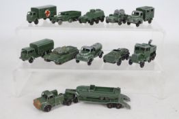 Matchbox - 12 x unboxed military models including Scammell Breakdown Truck # 64,