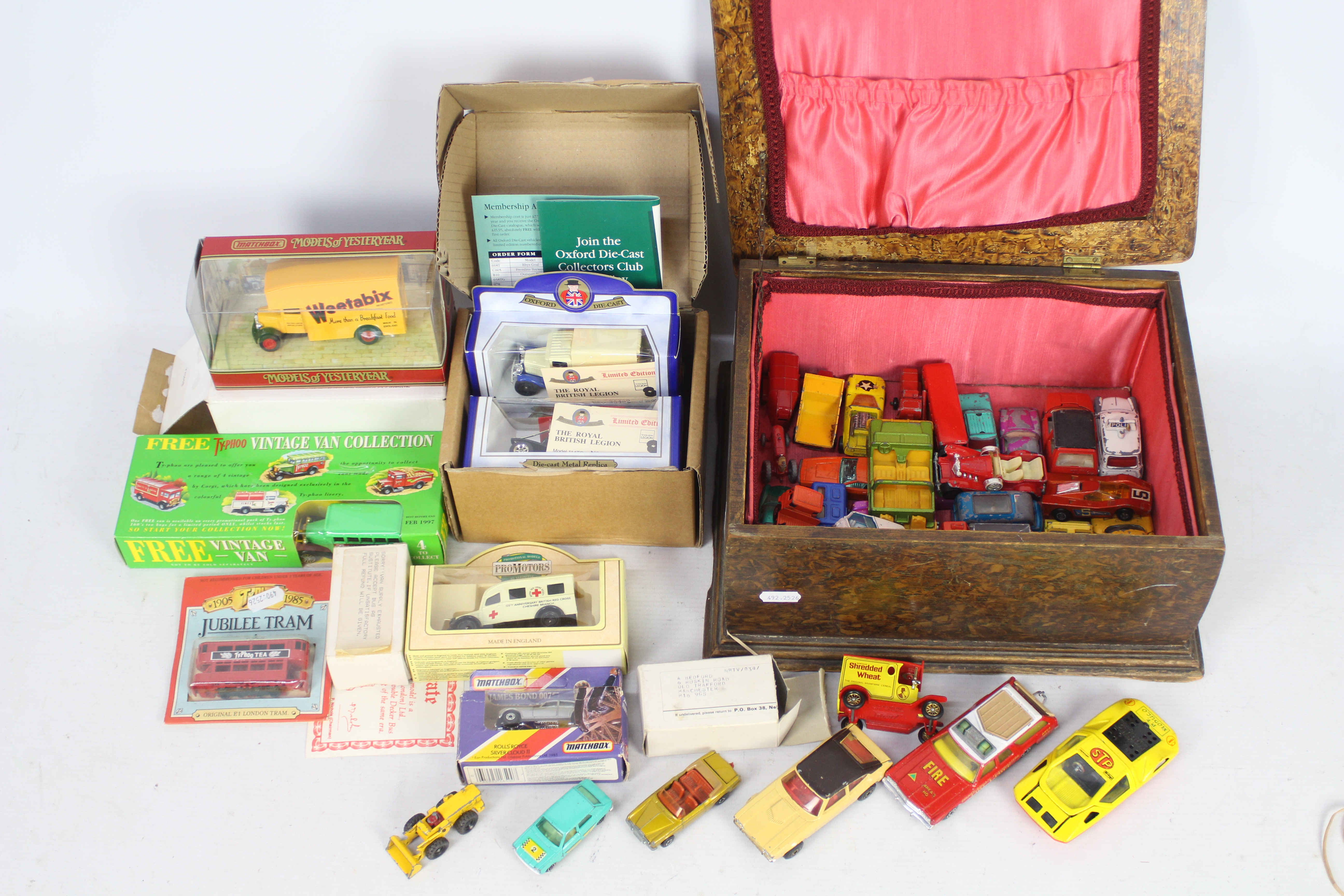 Dinky - Corgi - Matchbox - A collection of 40 plus boxed and loose vehicles including Massey Harris