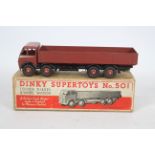 Dinky - A rare Foden Diesel 8 Wheel Wagon # 501. This one is in the scarce dull brown finish.