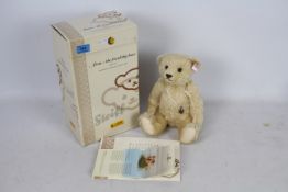 Steiff Teddy Bear - A boxed Steiff Blonde Mohair bear with friendship bracelet 'Anna The Friendship