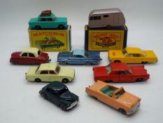 Matchbox, Lesney, Moko - A collection of nine Matchbox Regular Wheels,two of which are boxed.