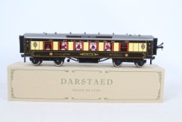 Darstaed - A boxed Darstaed 'Trains De Luxe' O Gauge tinplate 'Golden Arrow' Pullman Parlour 1st