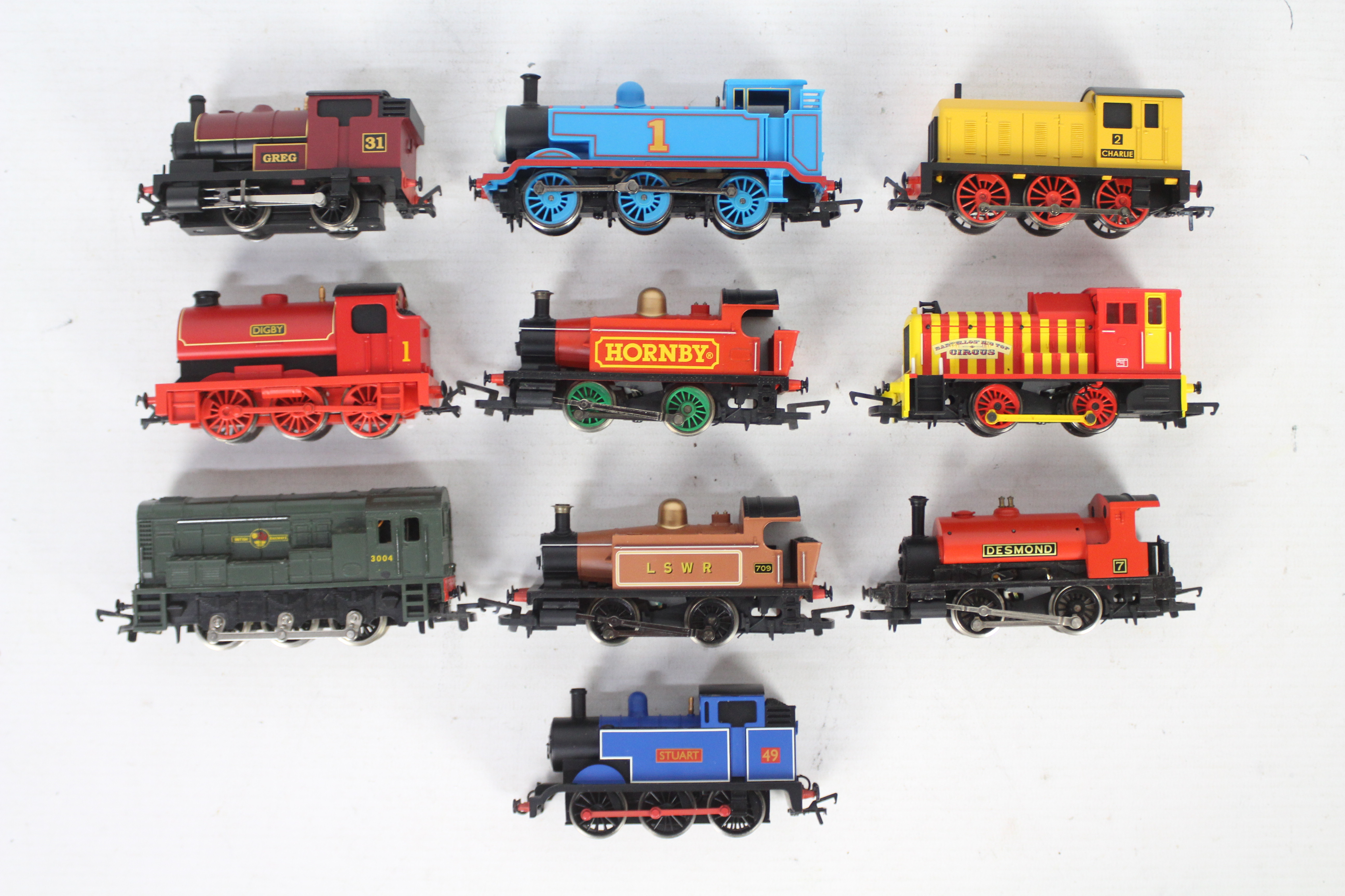 Hornby - Bachmann - Lima - 10 x unboxed OO gauge locos including Thomas The Tank,