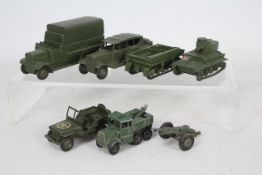 Dinky - Matchbox - A collection of 7 x vintage Military vehicles,