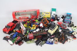 A large collection of 140 Die Cast Hotwheels - Matchbox - Jaguar cars - Snap-on and more.
