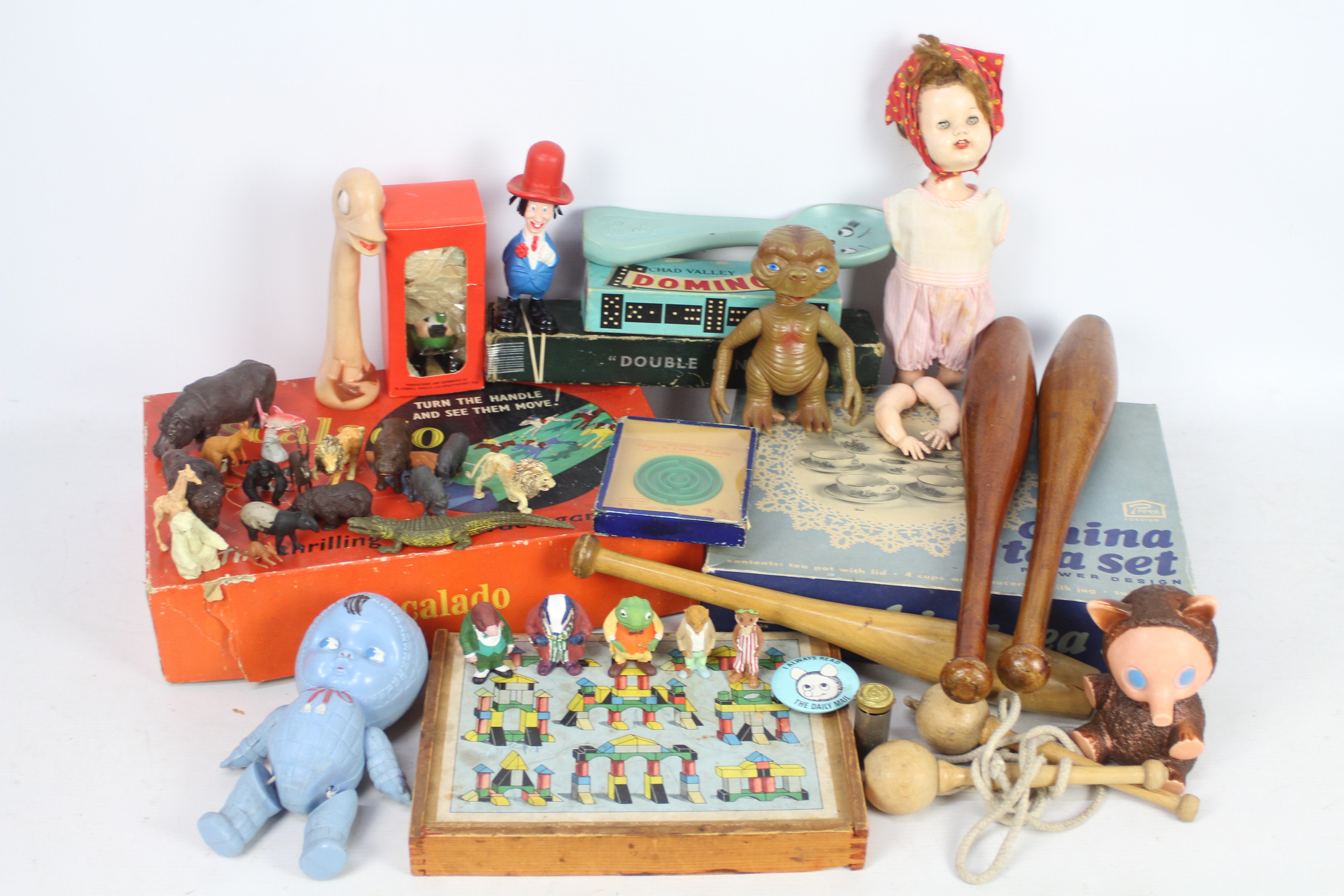 Britains - Chad Valley - Roddy Dolls - A collection of vintage toys including a boxed Escalado game,