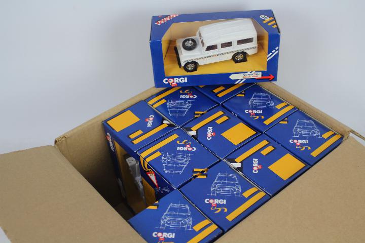 Corgi - 11 x unopened Corgi 1:36 scale Land Rover models in special issue Norweb plc livery.