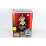 Star Wars - Episode 1 - Qui-Gon Jinn - Interactive Talking Bank with combat actions and original