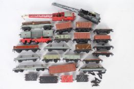 Hornby Dublo - A rake of over 20 unboxed Hornby Dublo items of OO gauge rolling stock.
