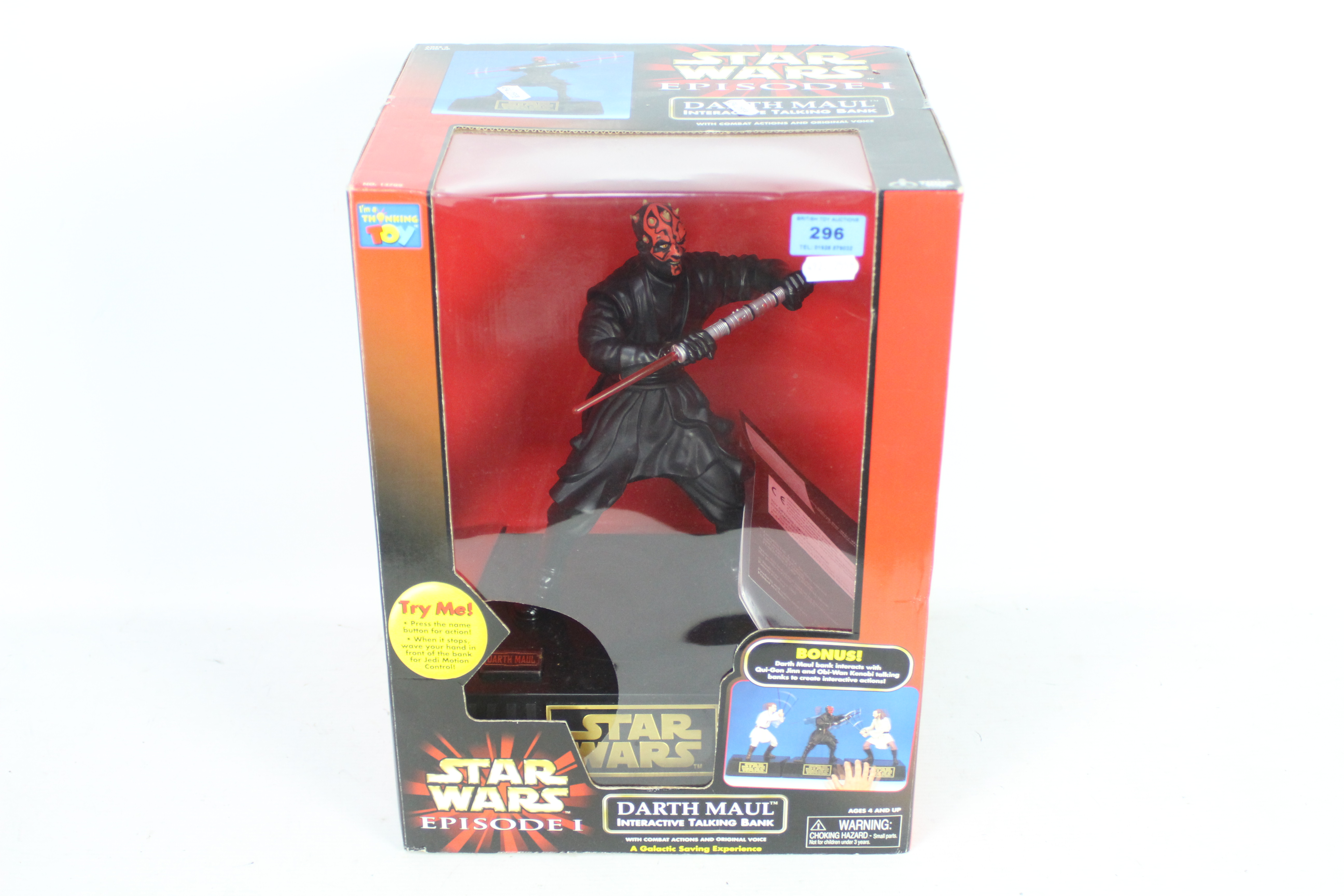 Star Wars - Episode 1 - Darth Maul - Interactive Talking Bank with combat actions and original