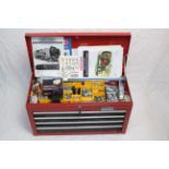 Meccano - A large quantity of Meccano housed in an Halfords 4-Drawer metal chest.