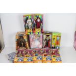 A collection of Barbie - Tomb Raider - Austin Powers - Hear'say - Christina Aguilera figures.