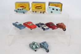 Matchbox, Lesney, Moko - A group of 10 Matchbox Regular Wheels, three of which are boxed.