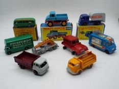 Matchbox, Lesney, Moko - A collection of nine Matchbox Regular Wheels, four of which are boxed.