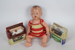 Pedigree - Matchbox - Oxford - A vintage doll and 4 x boxed vehicles.