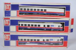 Jouef - 3 x boxed HO Gauge Amtrak RTG Turboliner with power car, dummy car and one coach # 8998,