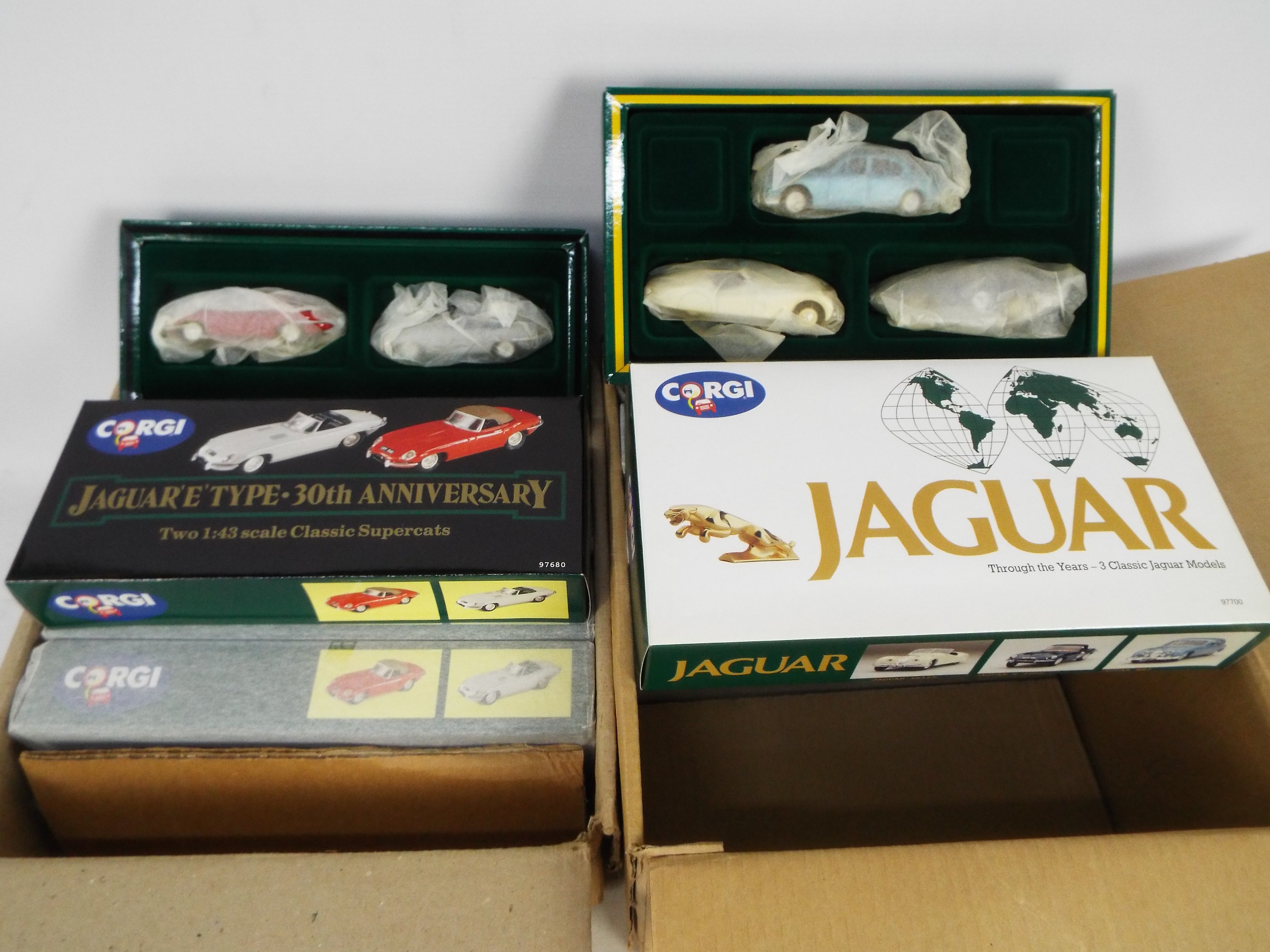 Corgi - 2 x trade boxes of Jaguar models, one with 4 x Through The Years sets # 97700 with a MkII, - Image 2 of 2