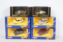 Corgi - James Bond - 6 x boxed cars including 2 x special edition James Bond gold Aston Martin DB5