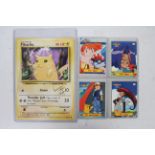 Pokemon - 5 x signed Pokemon cards including 4 x Series One Subset TV cards with certificates.