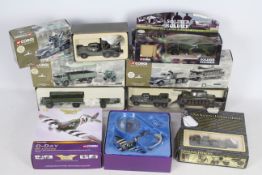 Corgi Classics - A unit of six mainly Limited Edition diecast military vehicles and aircraft from