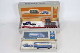 Corgi - Two boxed 1:50 scale diecast US trucks from Corgi's Premier 'Heavy Haulers' & 'Freight'