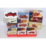 Corgi, Conrad, First Gear - Ten boxed diecast model fire appliances predominately by Corgi.