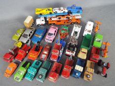Corgi - A collection of 34 x loose vehicles in 1:43 and 1:36 scale including # 1146 tri-deck car