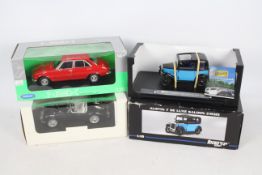 Ricko - Revell - Welly NEX - 3 x 1:18 scale cars, Austin 7 DeLuxe # 32130, MGA Roadster,