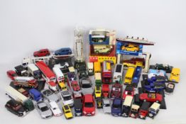 Corgi - Oxford - Welly - Matchbox - 50 plus unboxed vehicles including Minivan in Ringtons livery,