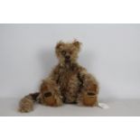 Pywacket Jeddies - A mohair teddy bear with glass eyes, metal joints, poly nose, suede paws,