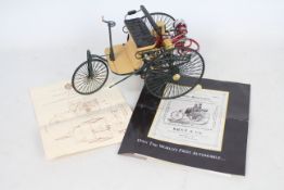 Franklin Mint - A 1:8 scale 1886 Benz Patent Motor Wagen.
