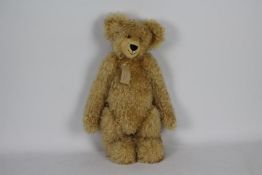 Unknown Maker - A traditional jointed hand made golden teddy bear called Bertie Boots,